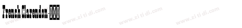 French Clarendon字体转换
